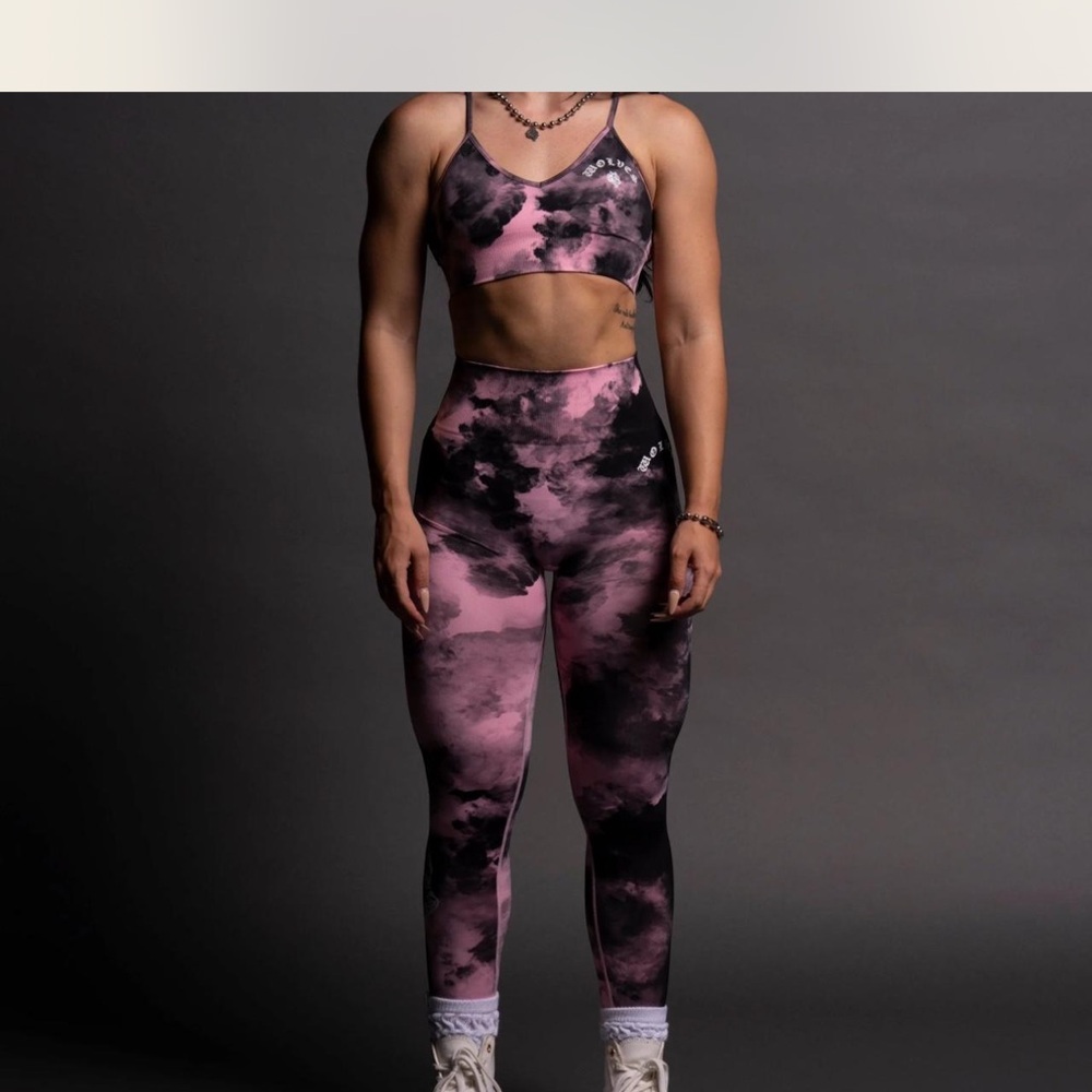 Darc sport and Black Tie-Dye Activewear Set